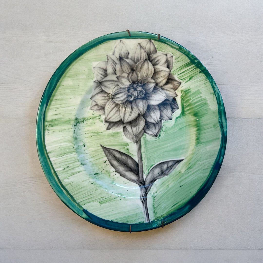 Ceramic Botanical Platter Design 5