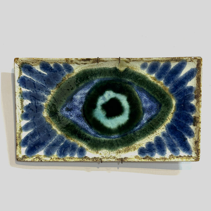 Evil eye plate, Wall plate, snack and starter plate