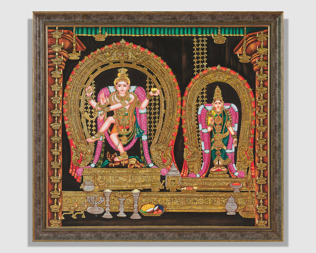 Nataraja with Parvati Mysore Art