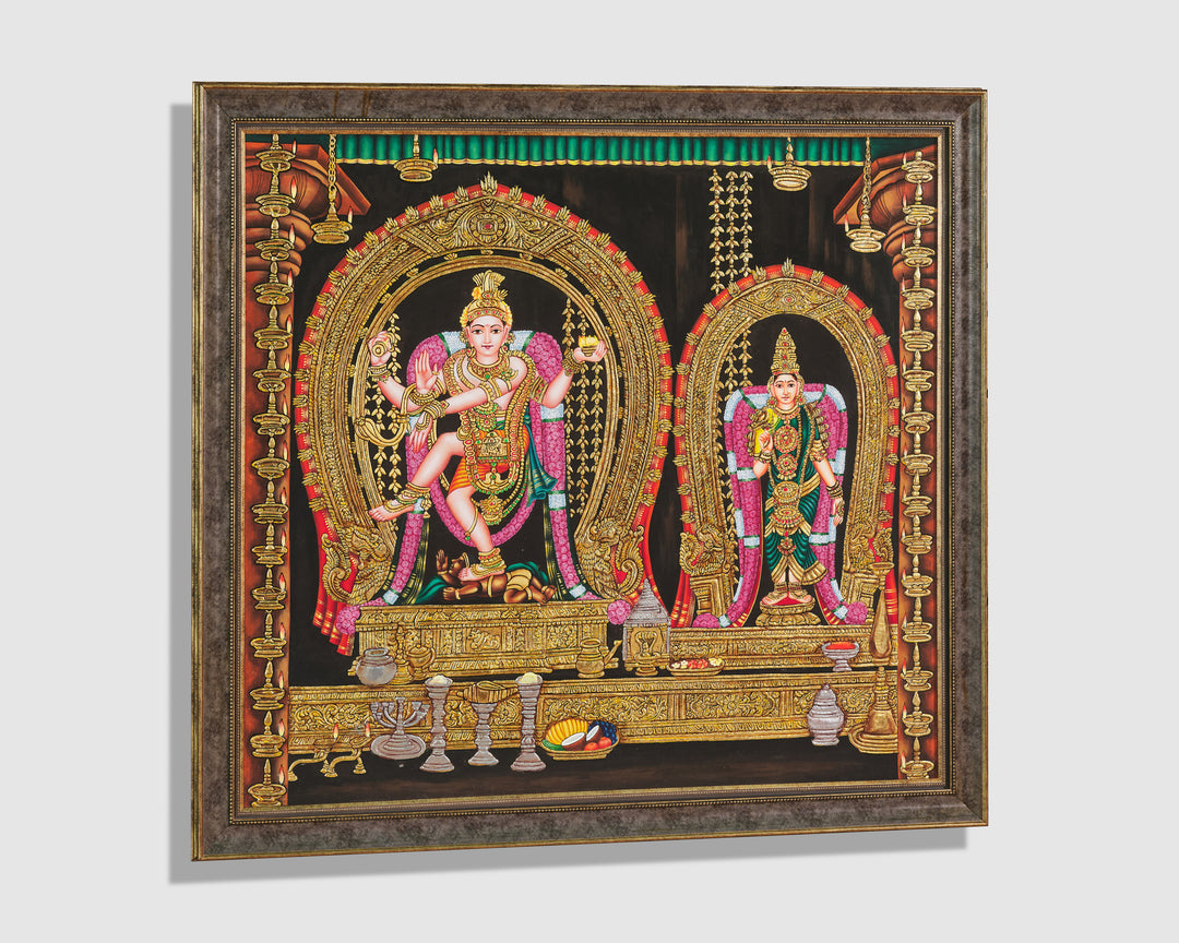 Nataraja with Parvati Mysore Art
