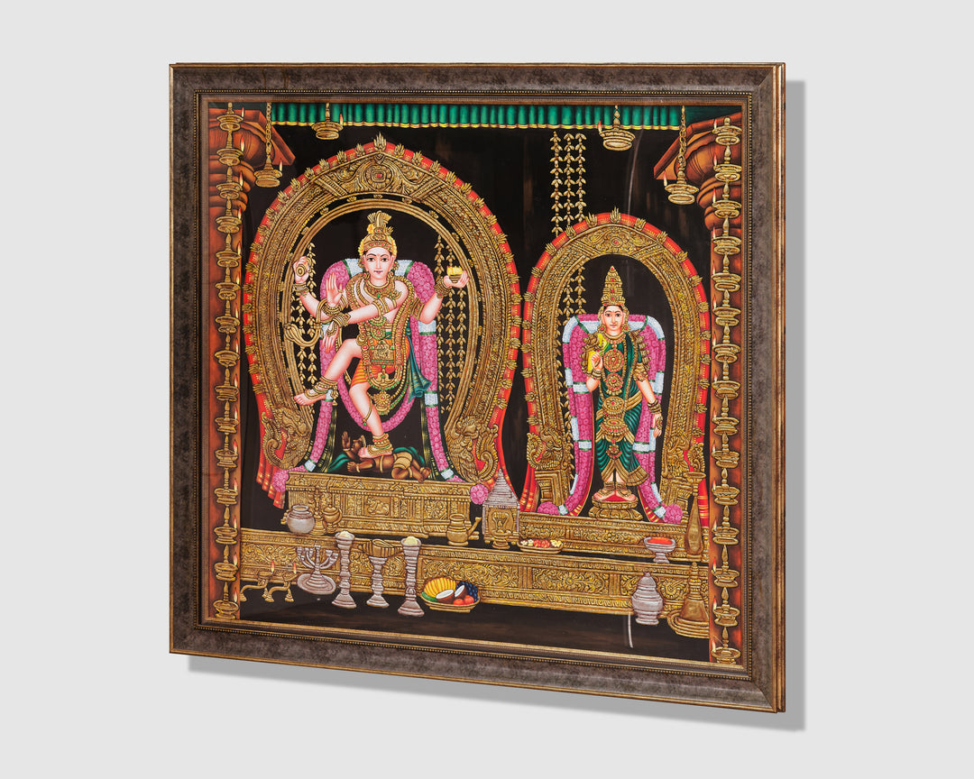 Nataraja with Parvati Mysore Art