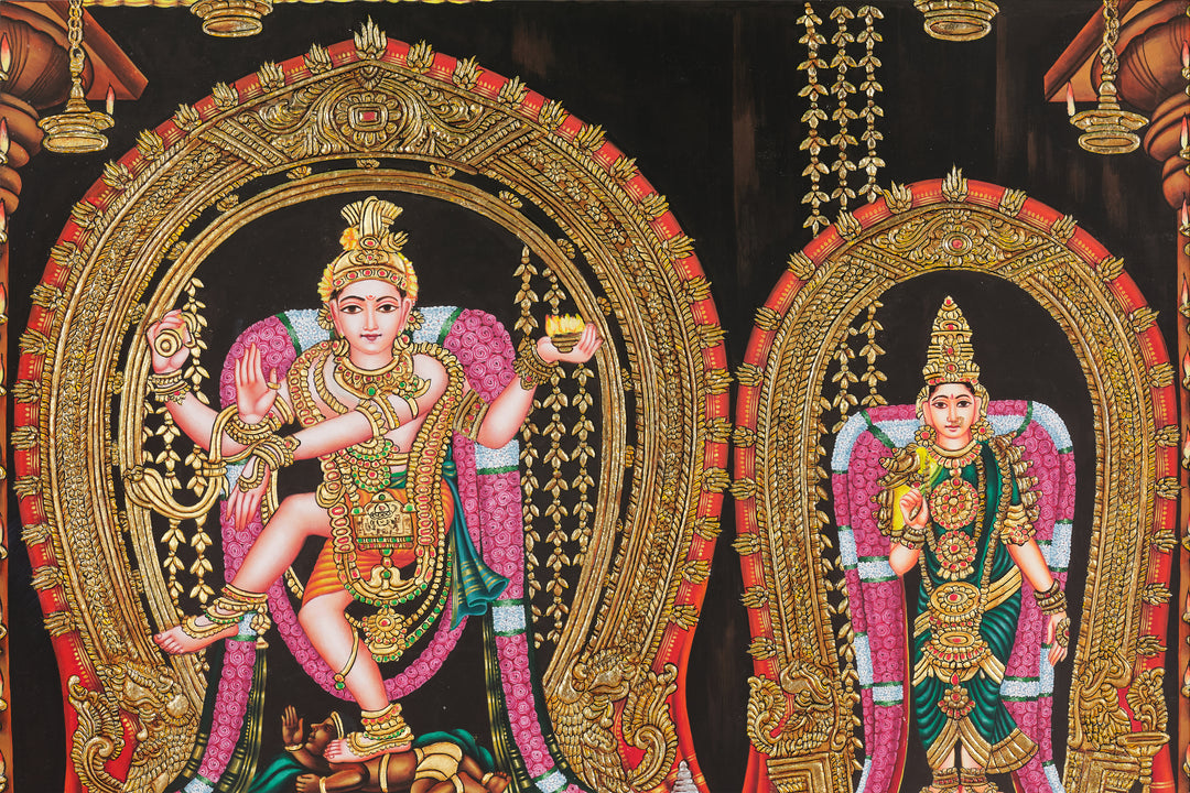 Nataraja with Parvati Mysore Art
