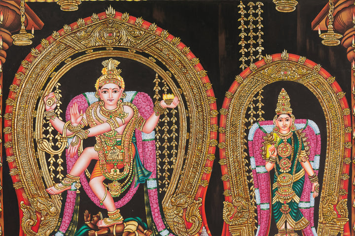 Nataraja with Parvati Mysore Art