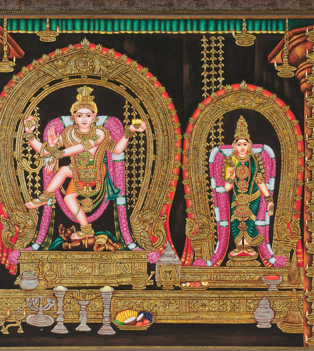 Nataraja with Parvati Mysore Art