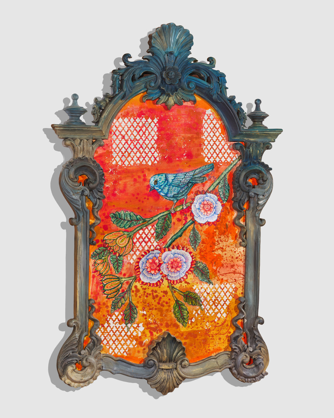 Victorian Frame with Song Bird