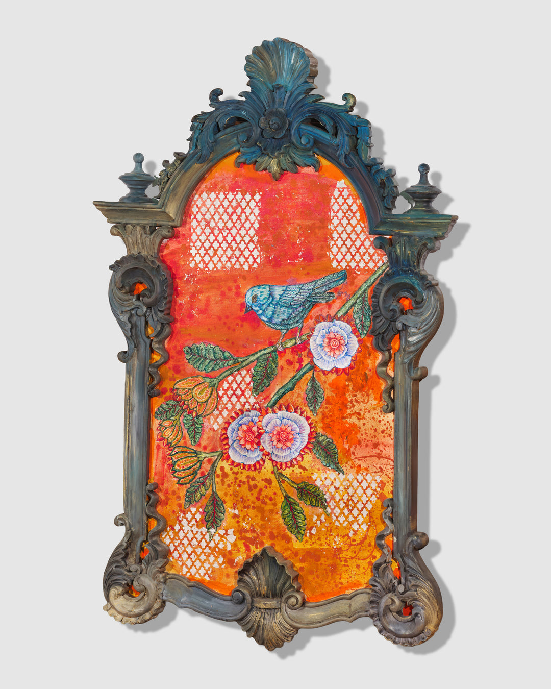 Victorian Frame with Song Bird