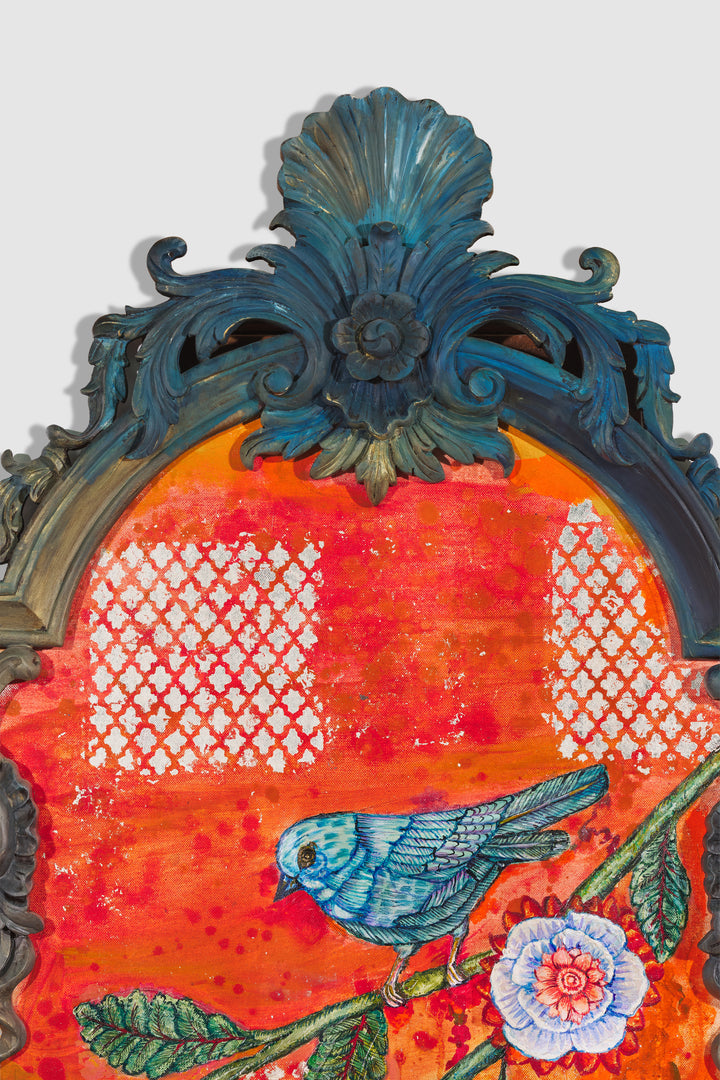Victorian Frame with Song Bird