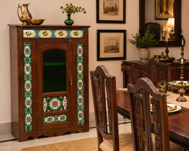 Aminia Teak Wood Cabinet