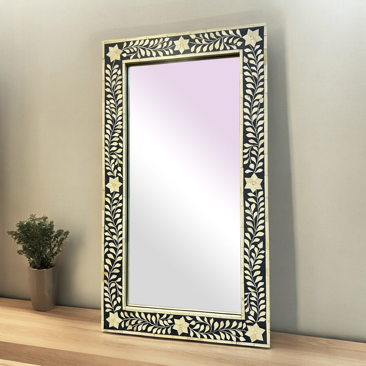 udaipur mirror frame, bone inlay mirror frame, luxury art frame