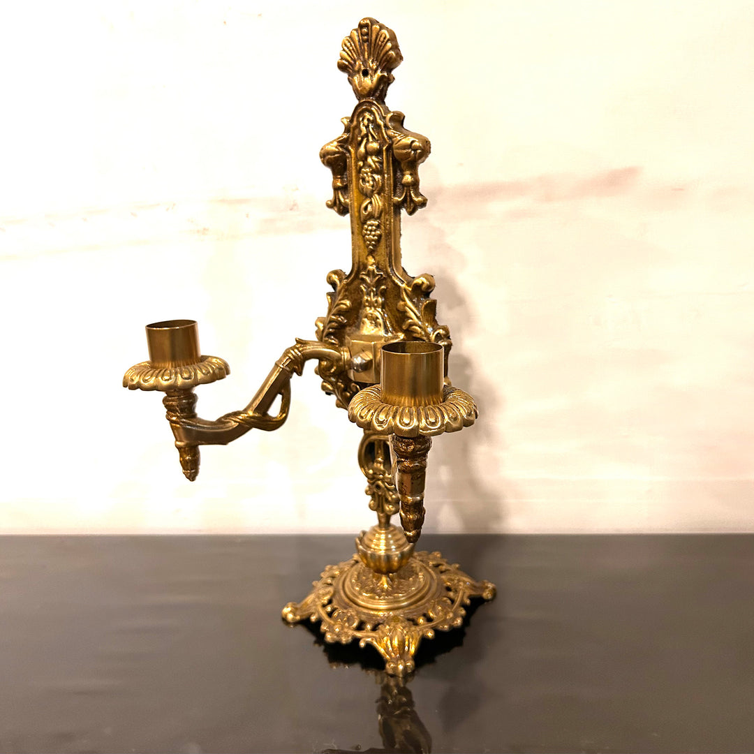 Victorian Brass Candle Holder Design - 1