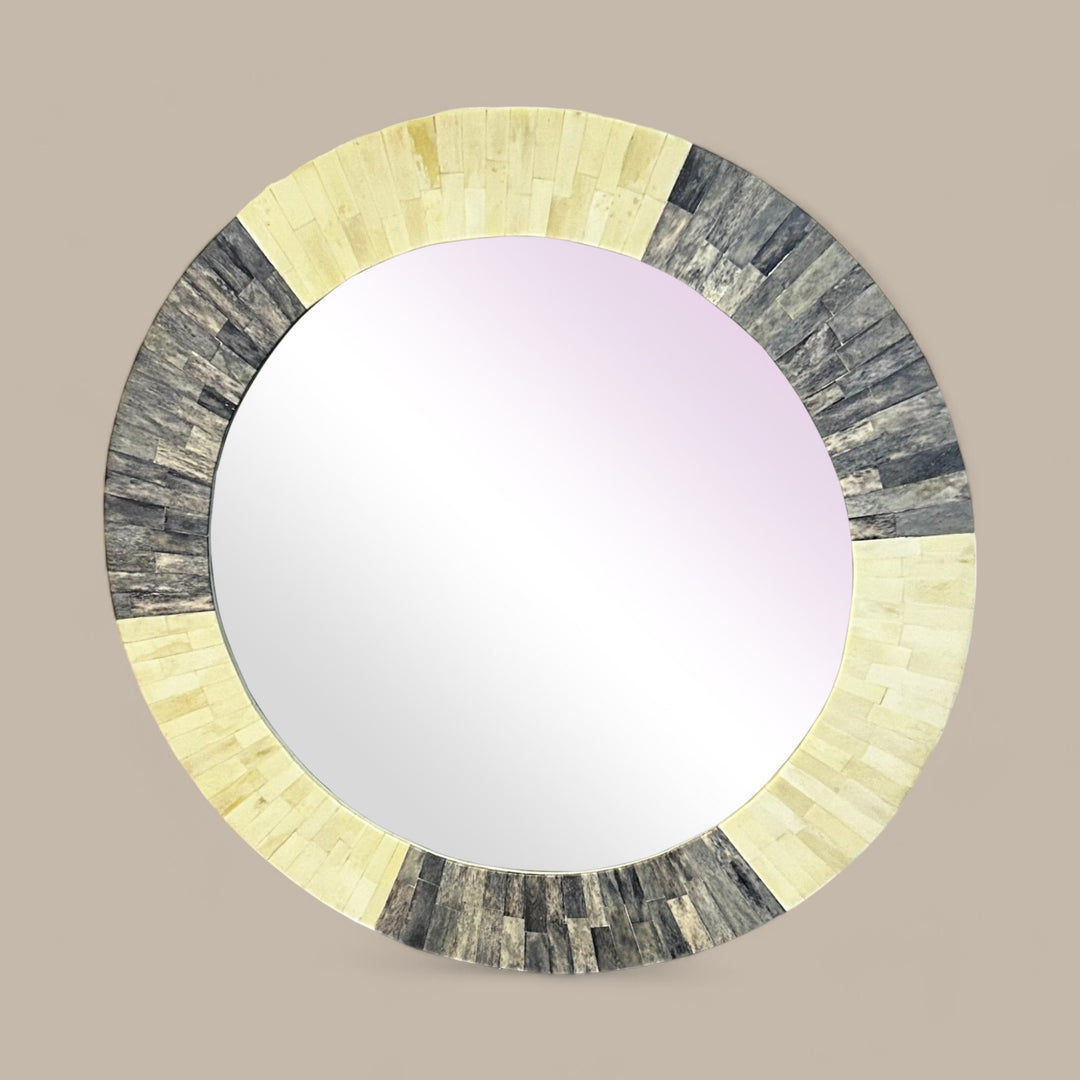 luxury round mirror, inlay work round mirror