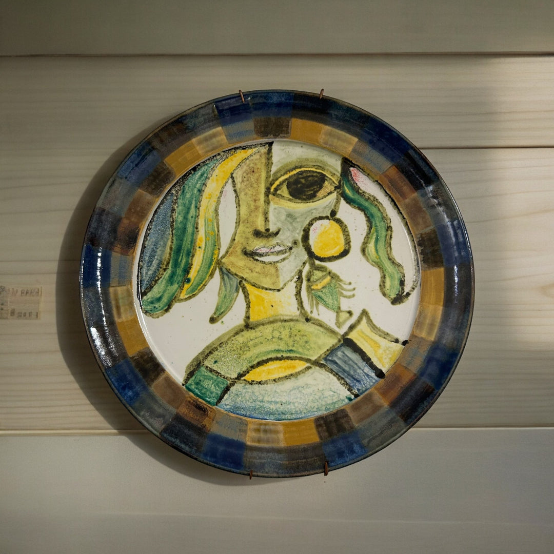 Ceramic plates for wall decor and serving