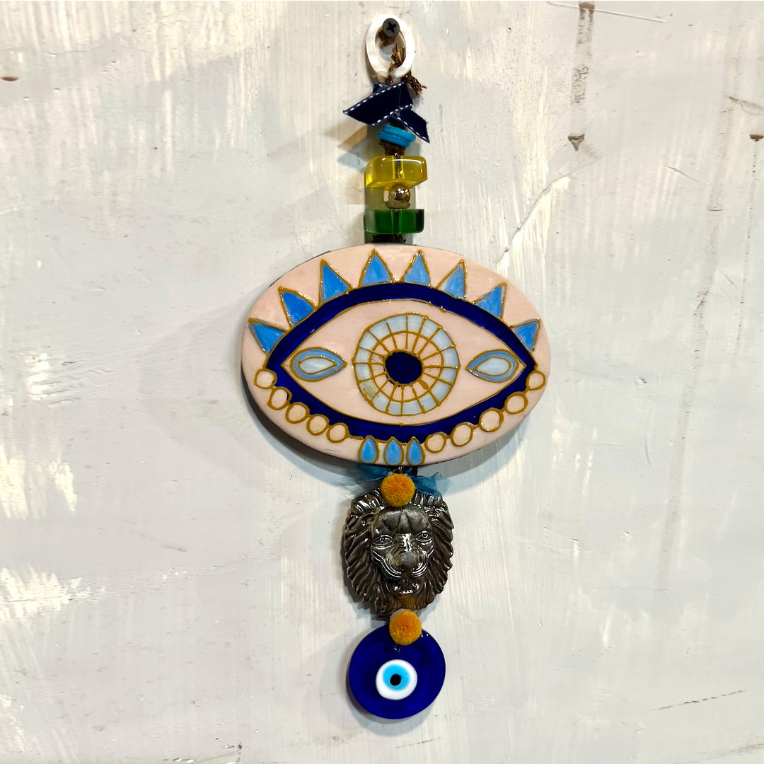 Evil eye hand painted, evil eye decor, evil eye gift