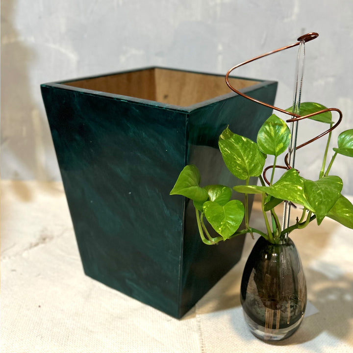 Luxe Bin / Planter - Rich Green