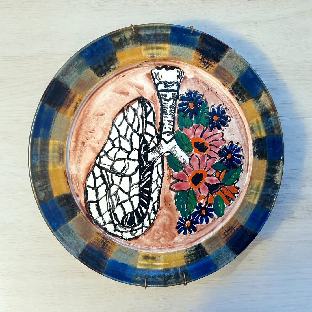 ceramic wall plates, ceramic art platter