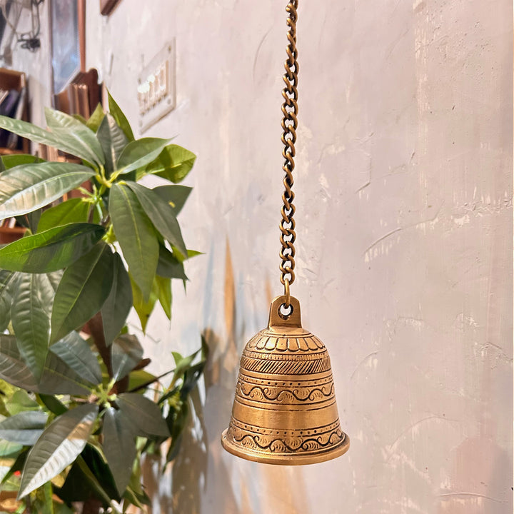 Brass bell decor. Brass bell for pooja, vastu and fenshui