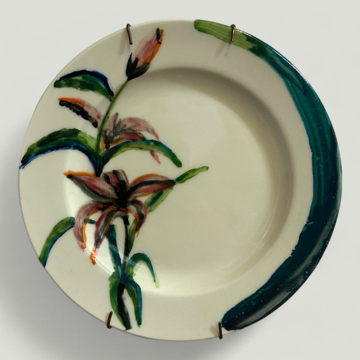 Ceramic Botanical Platter Design 4