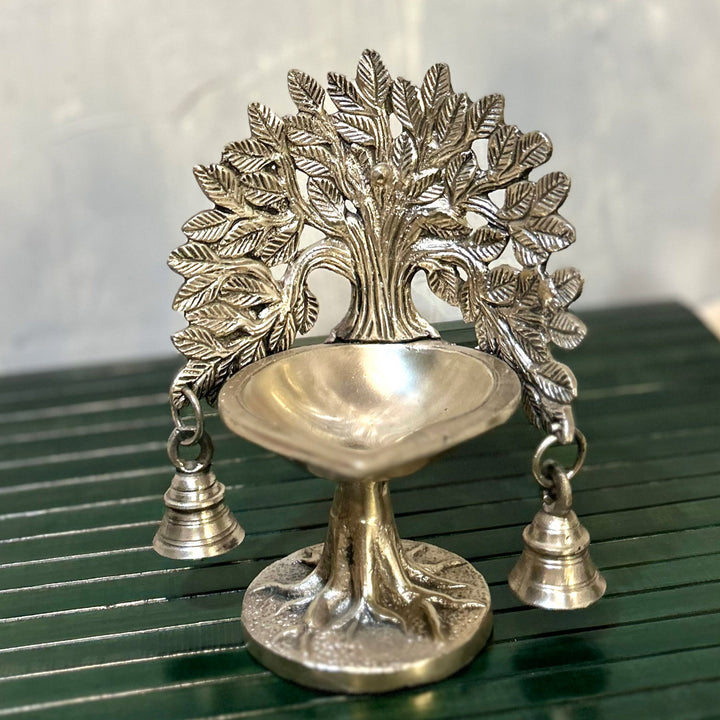 Brass Diya Tree of Life