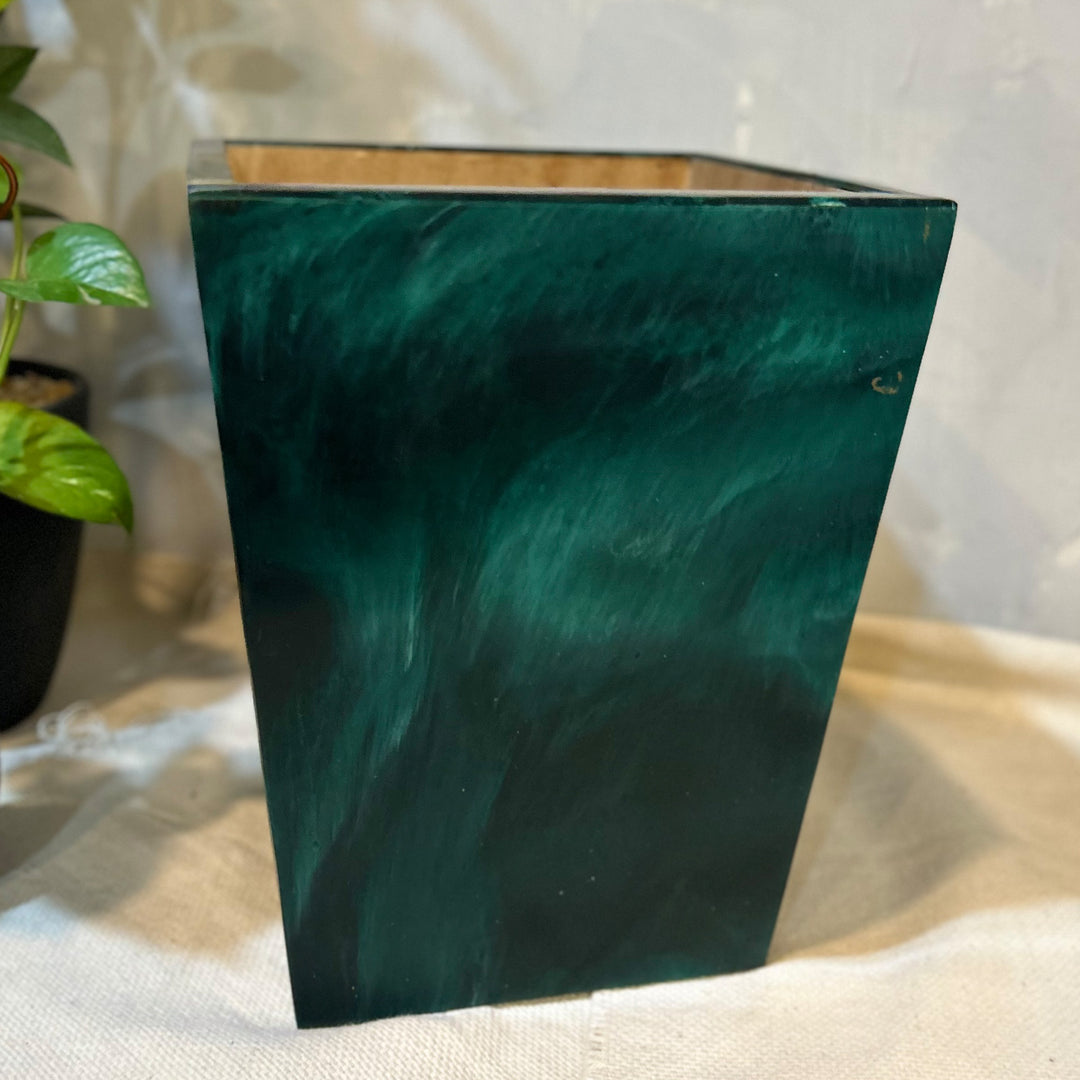 Luxe Bin / Planter - Rich Green