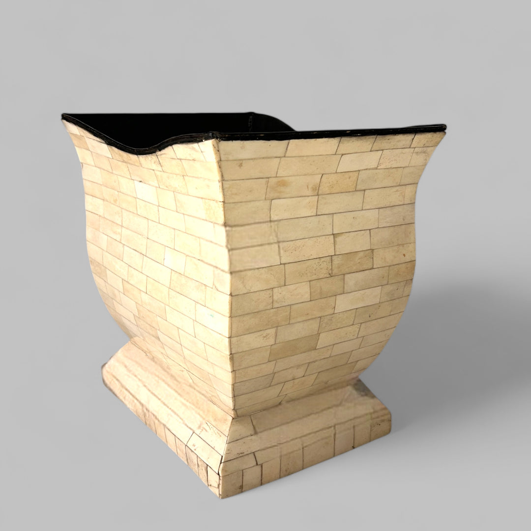 Bone Inlay Planter/ Vase