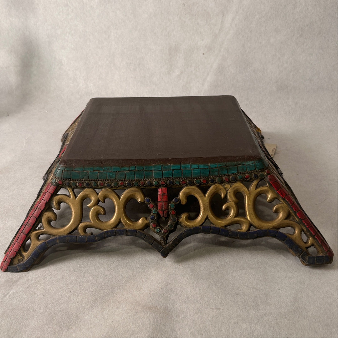 Brass Chowki / Wooden Top