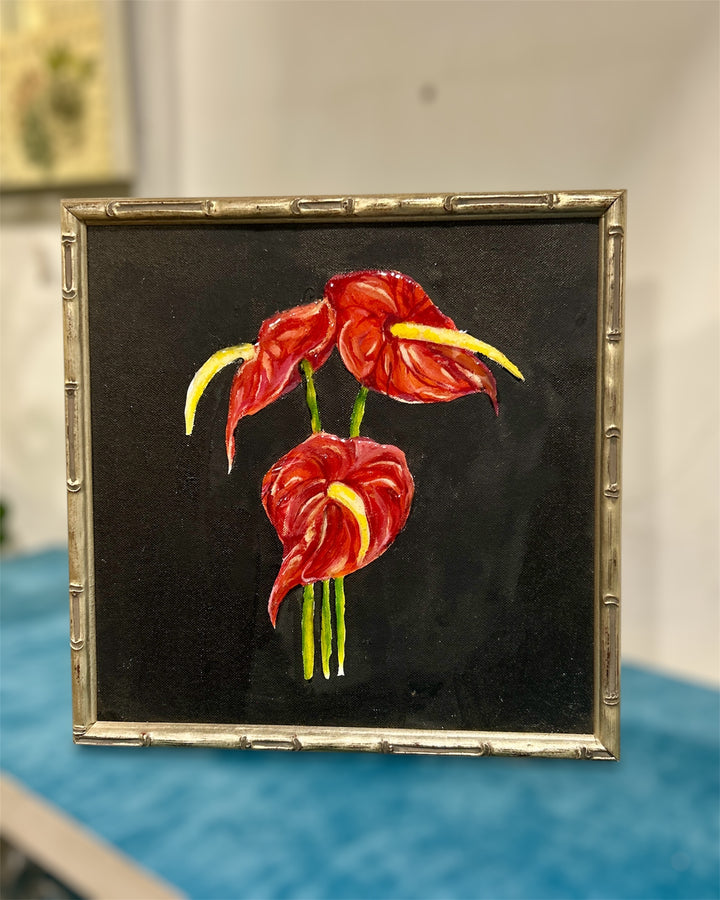 Calla Lily Painting with Frame