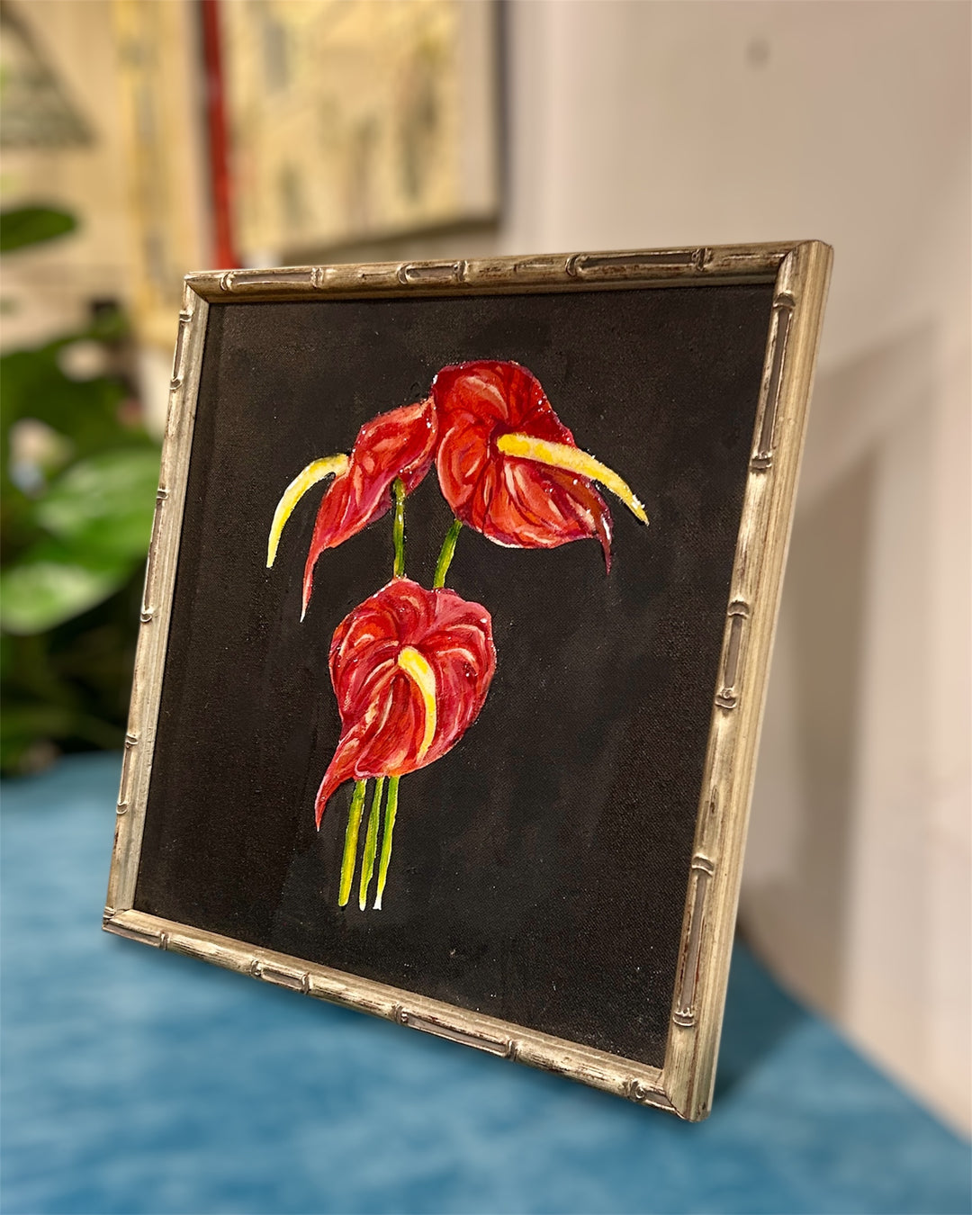 Calla Lily Painting with Frame