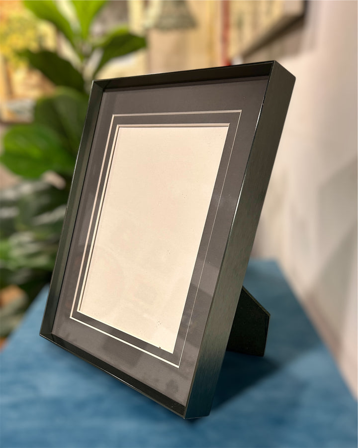 Metal Steel Grey Photo Frame