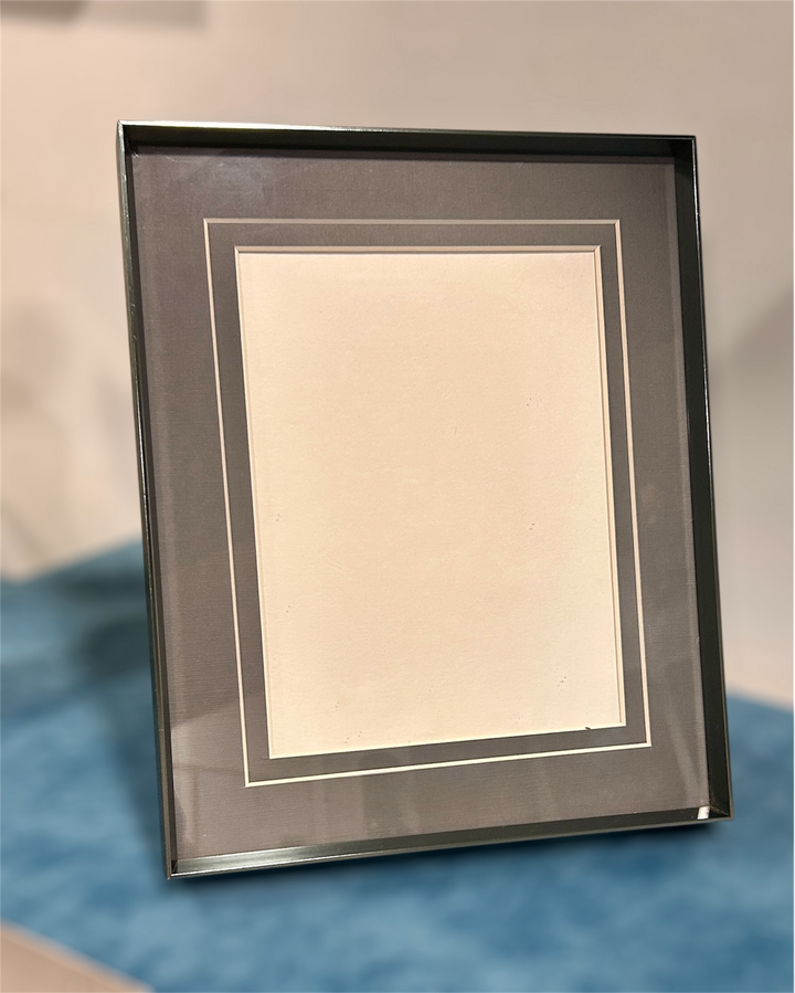 Metal Steel Grey Photo Frame
