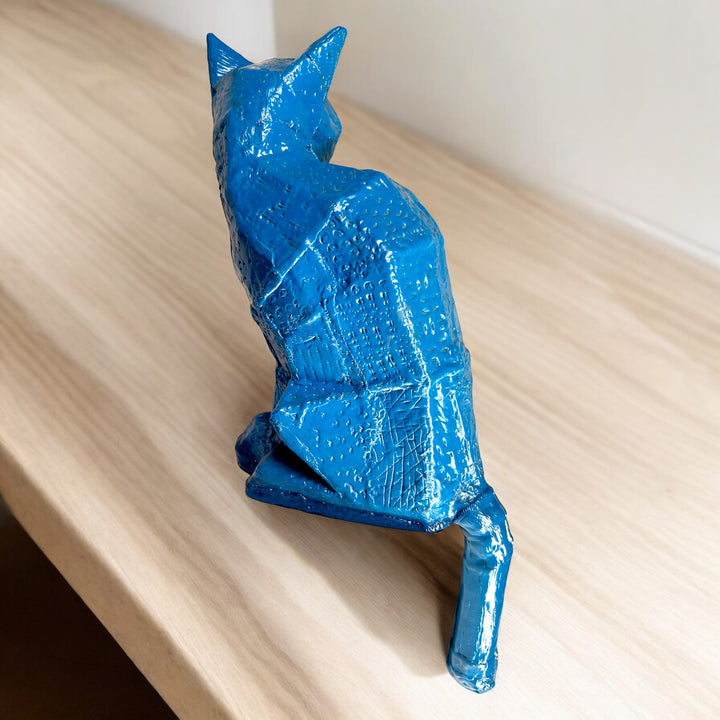 Blue Cat Sculpture