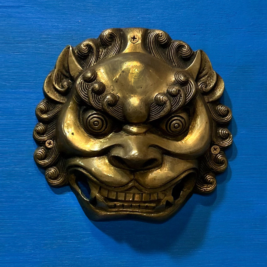 Brass Yali with MOP Frame