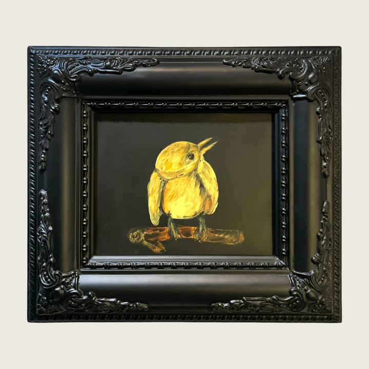 Baroque Black Frame With Song Bird