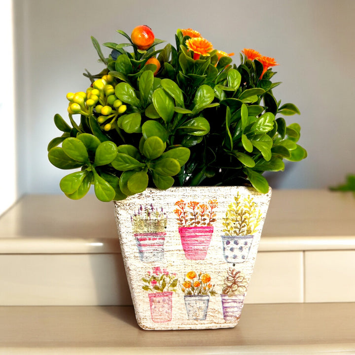 small ceramic planter, study and office table. gift