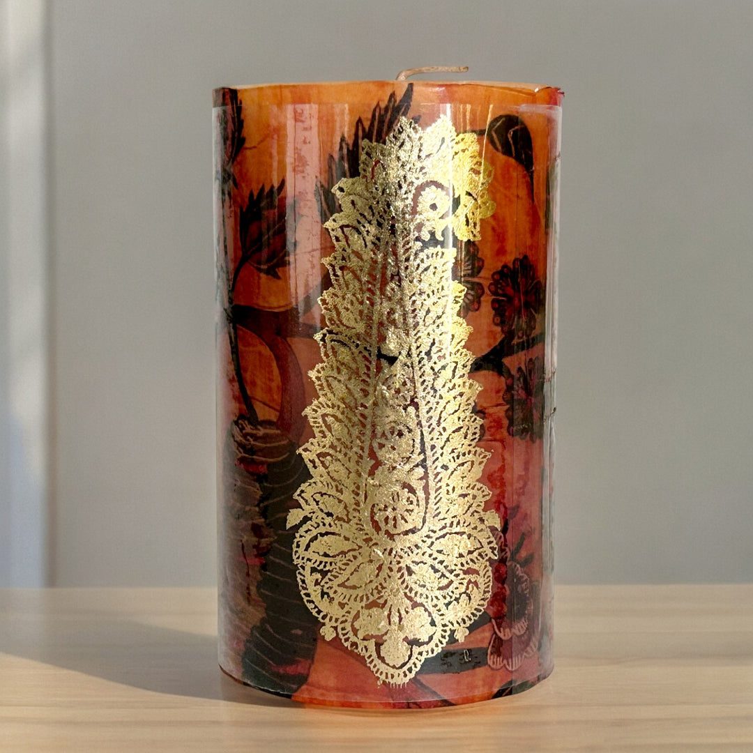 Mughal Pillar Candle Design 2