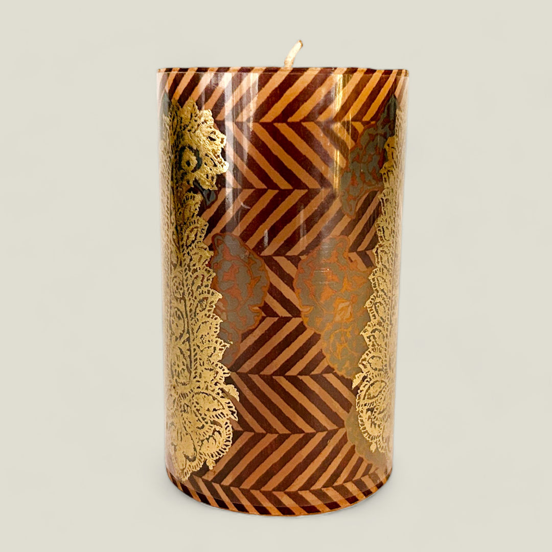 Mughal Pillar Candle Design 3