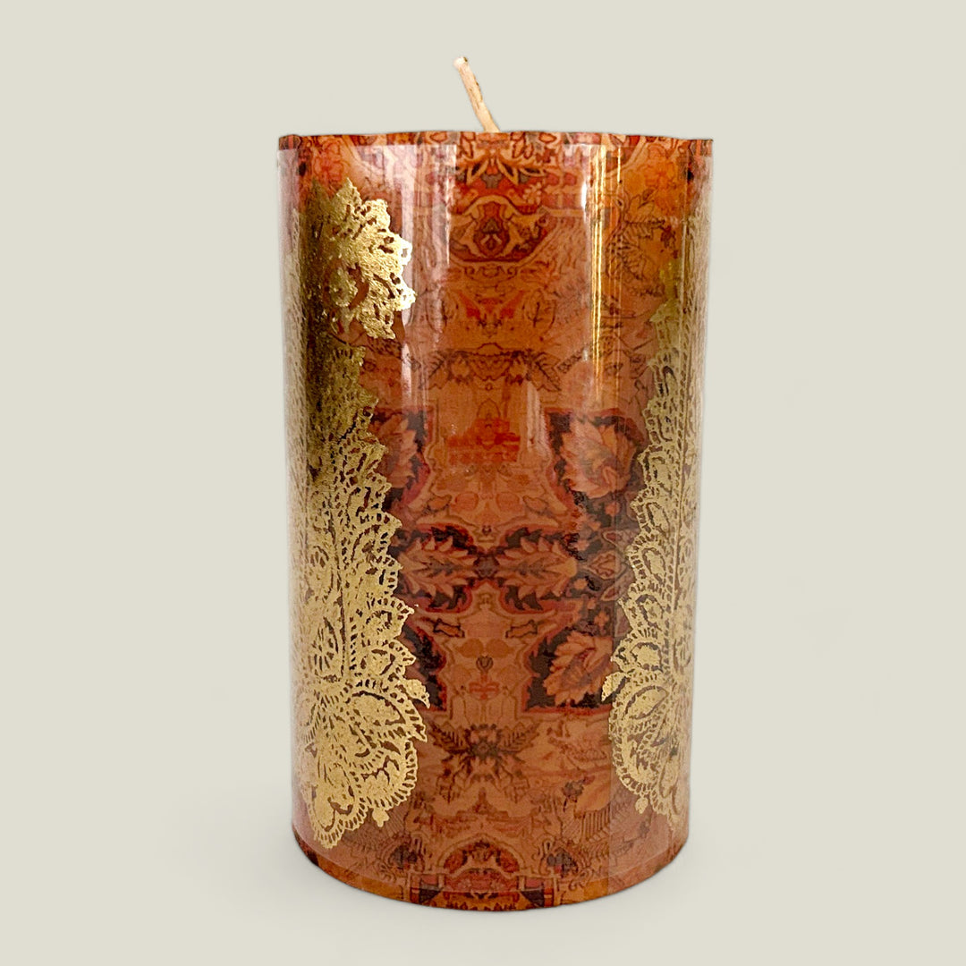 Mughal Pillar Candle Design 4