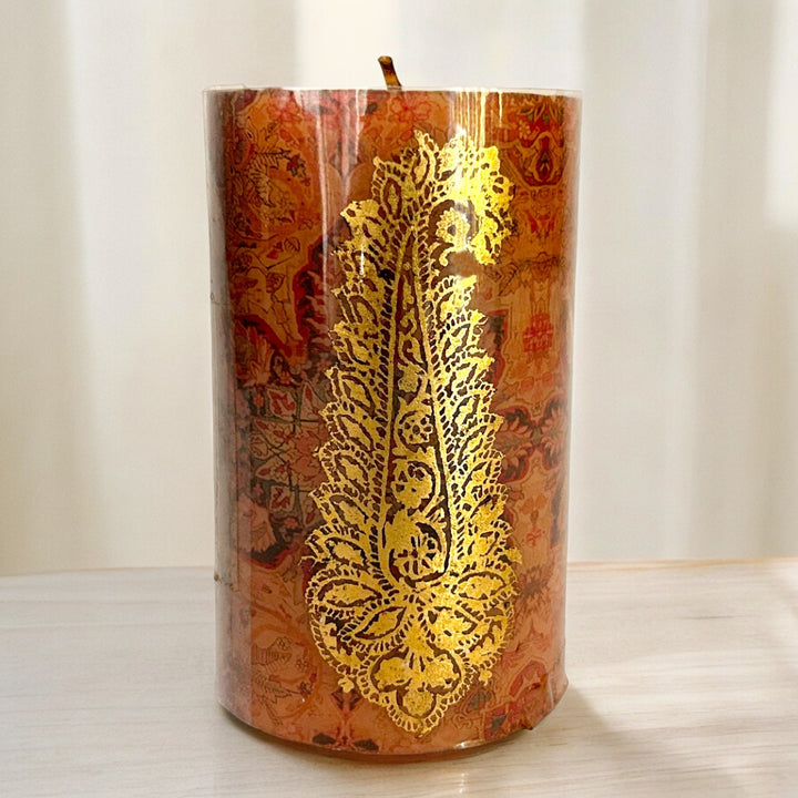 Mughal Pillar Candle Design 4