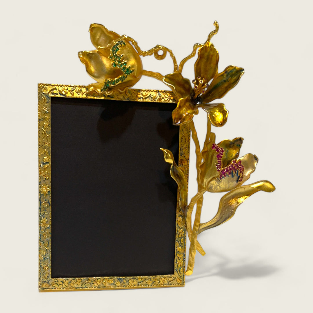 Gold Lily Golden Frame