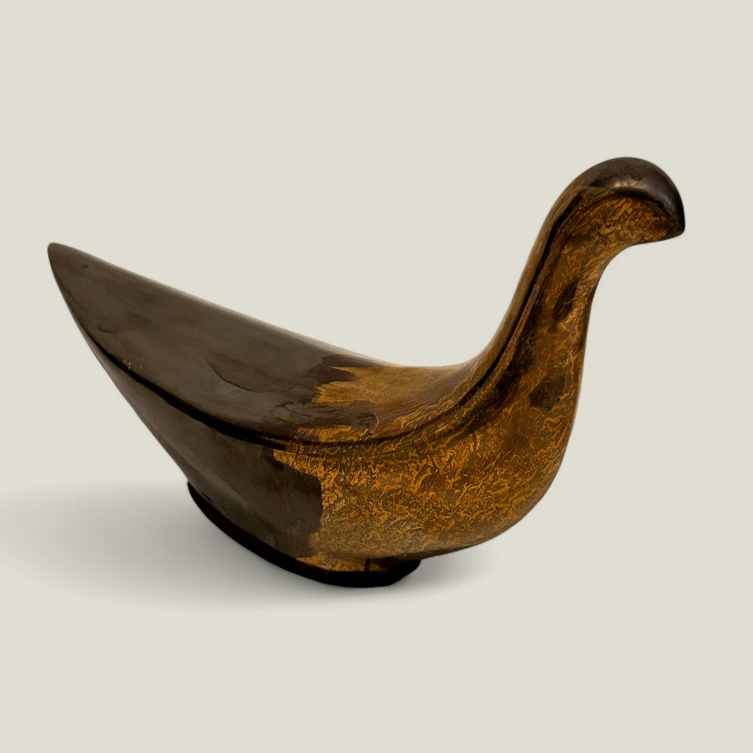 Ceramic Gold Luster Swan