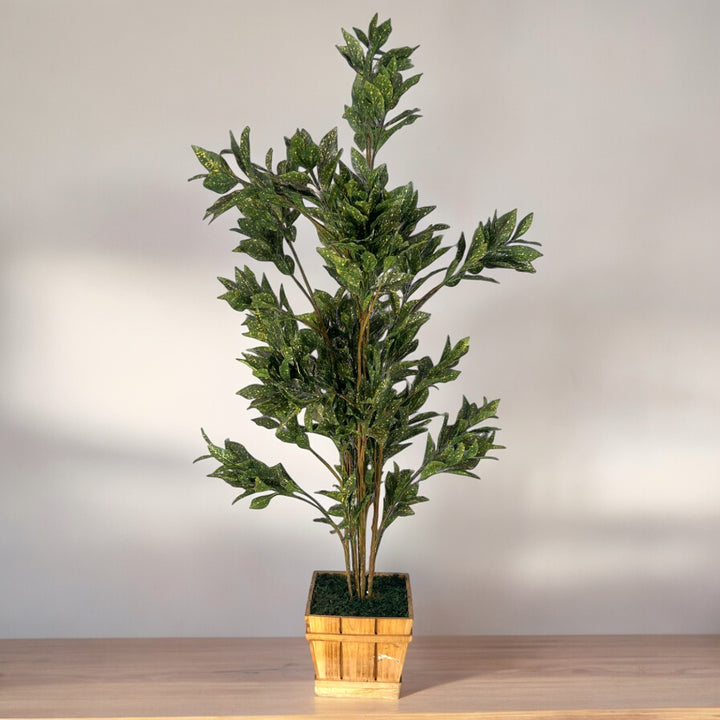 variegated ficus faux plant for home and office