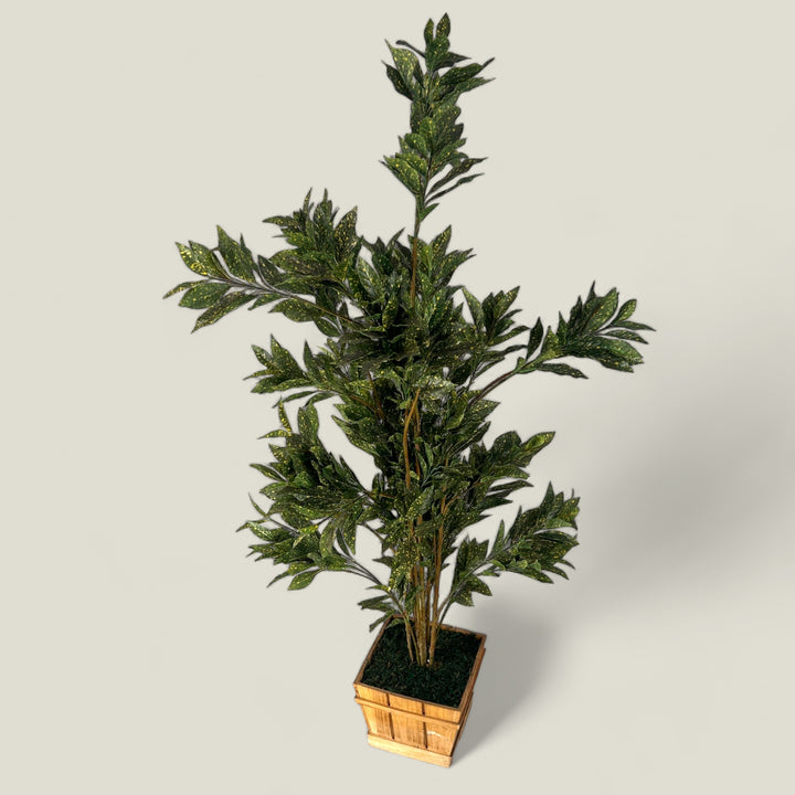 Top Quality Faux Variegated Ficus Plant ( 4.6 Ft.)