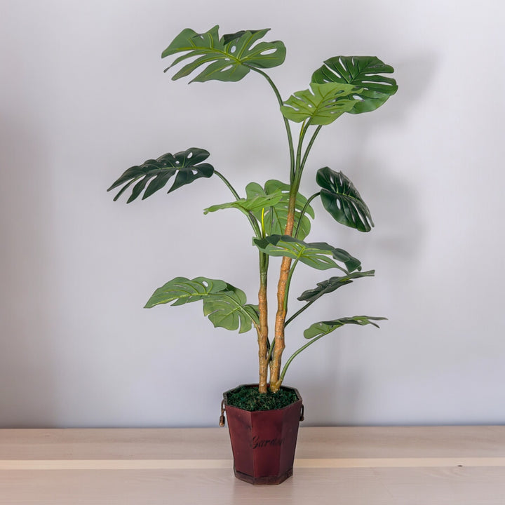 Faux Monstera Medium