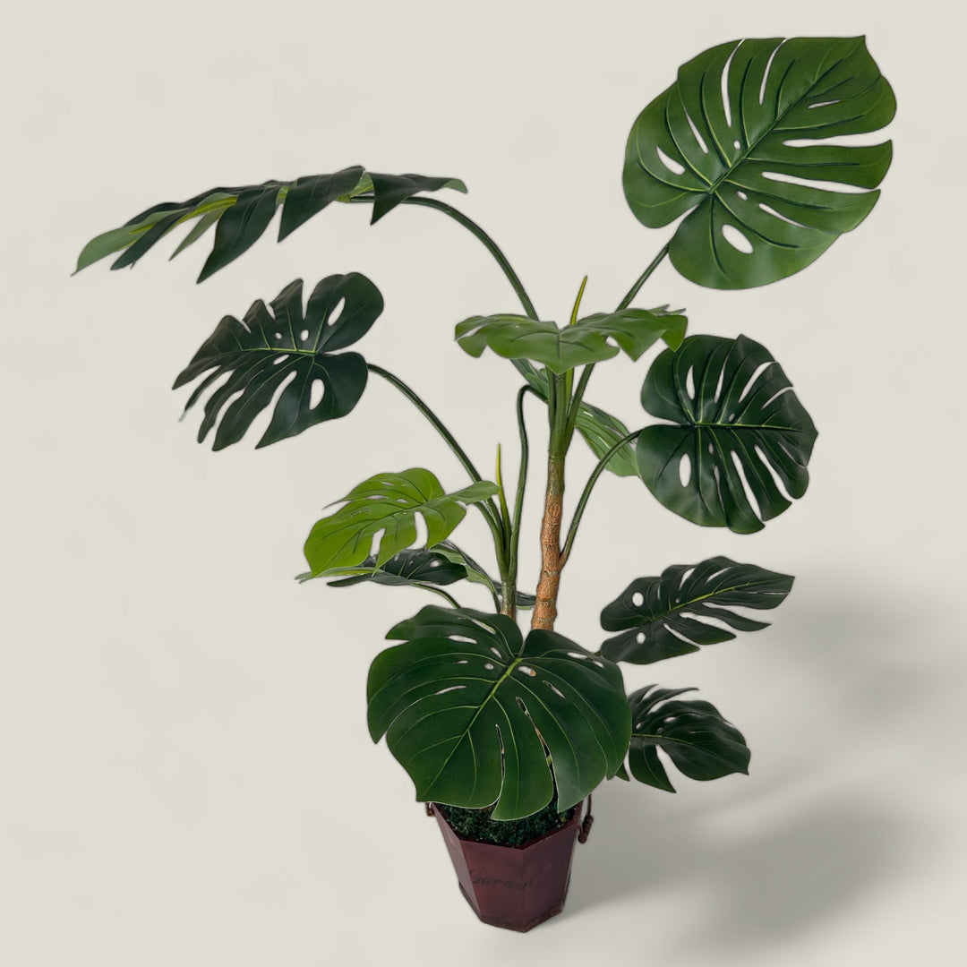 Faux Monstera Medium