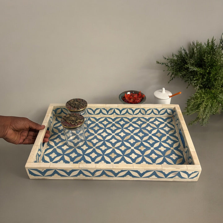 Bone Inlay Serving Tray (M) Design -1