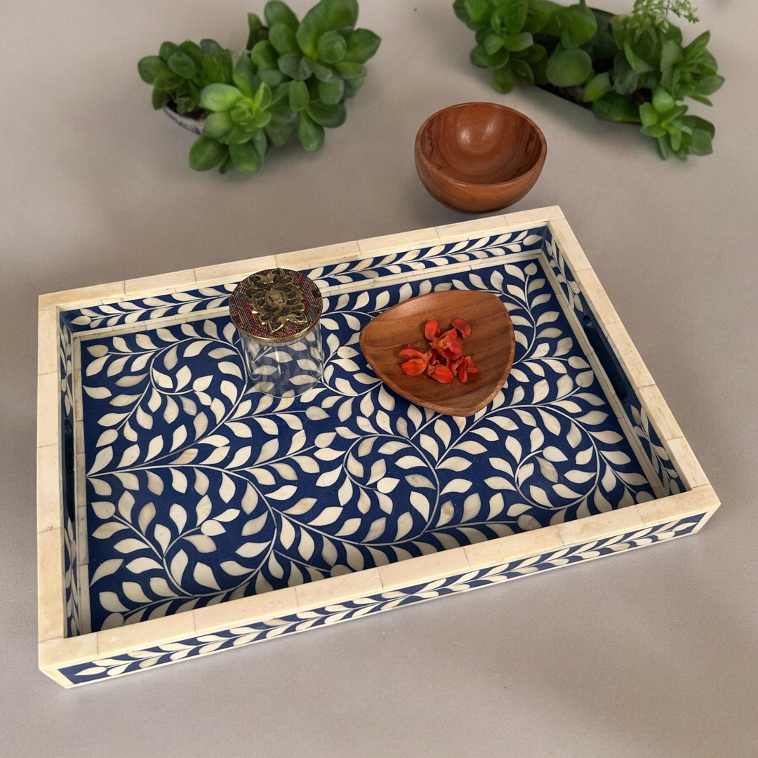 Bone Inlay Serving Tray (M) Design -3