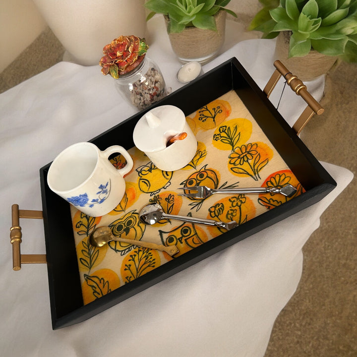 Hand Painted Wooden Serving Tray (S) Design - 23