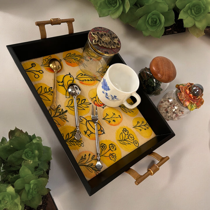 Hand Painted Wooden Serving Tray (S) Design - 22