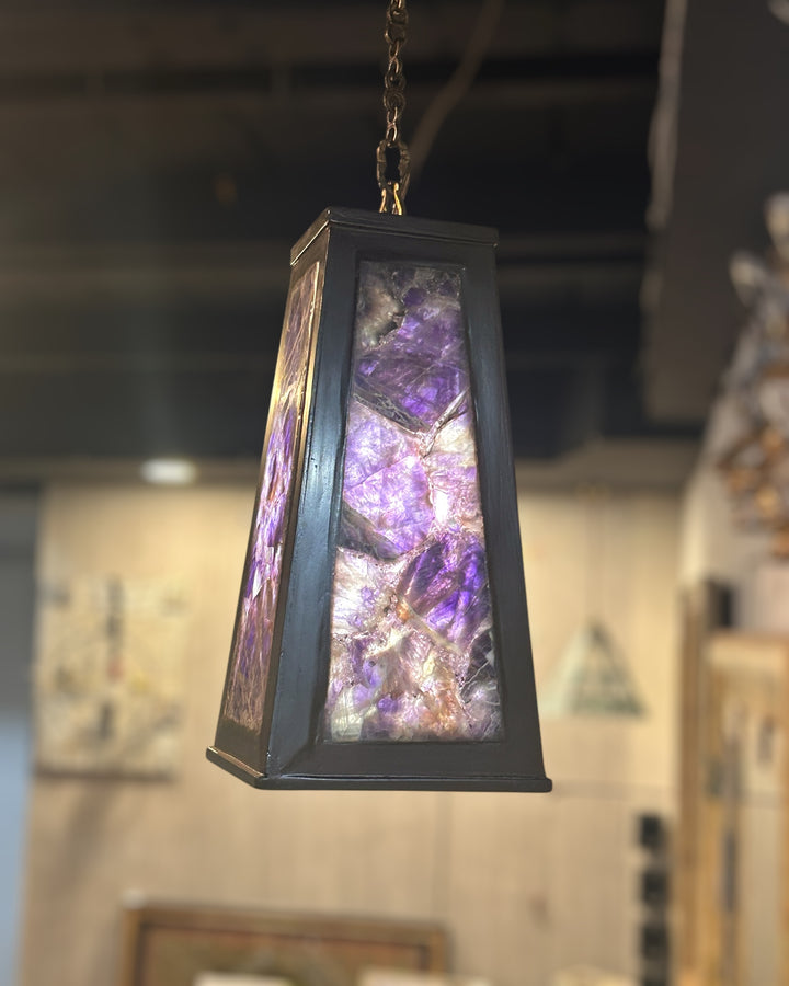 Genuine Amethyst Pendant Lamp