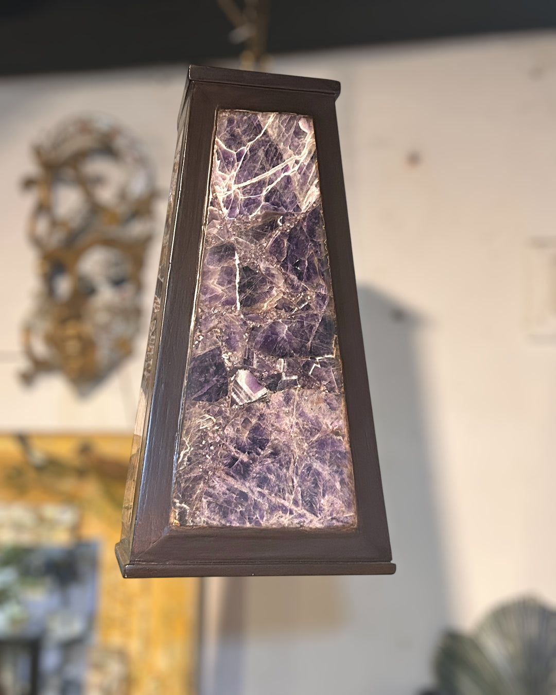 Genuine Amethyst Pendant Lamp