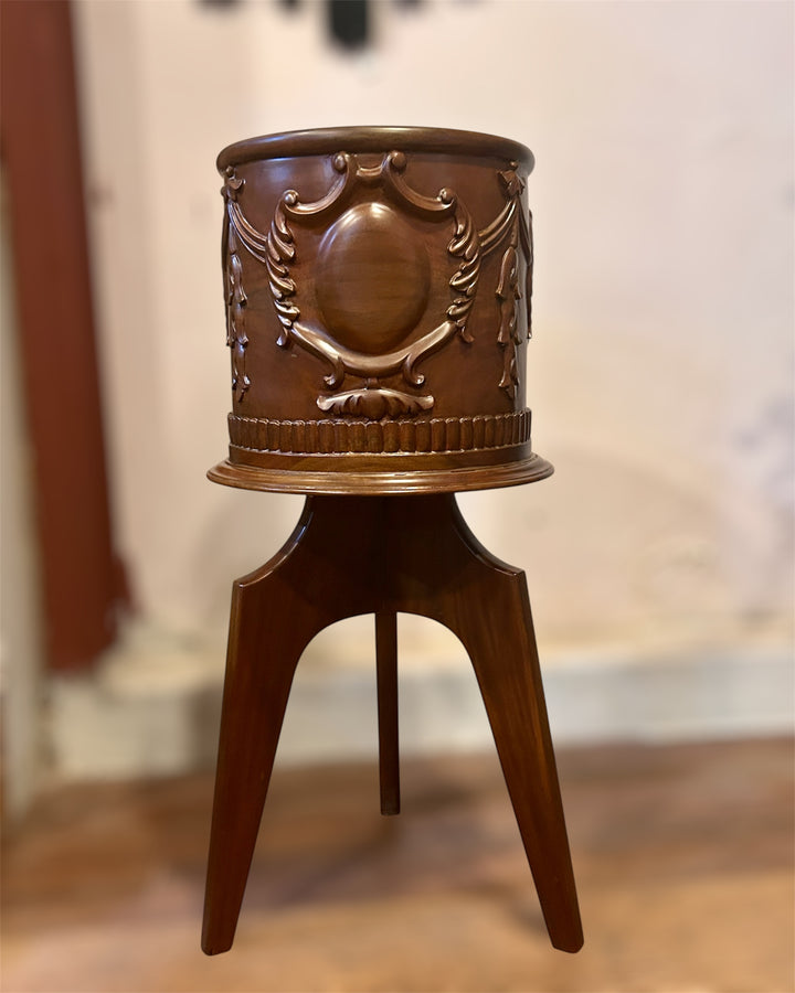 Art Noveau Wood Planter - 01